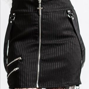 Killstar Pinstripe Skirt